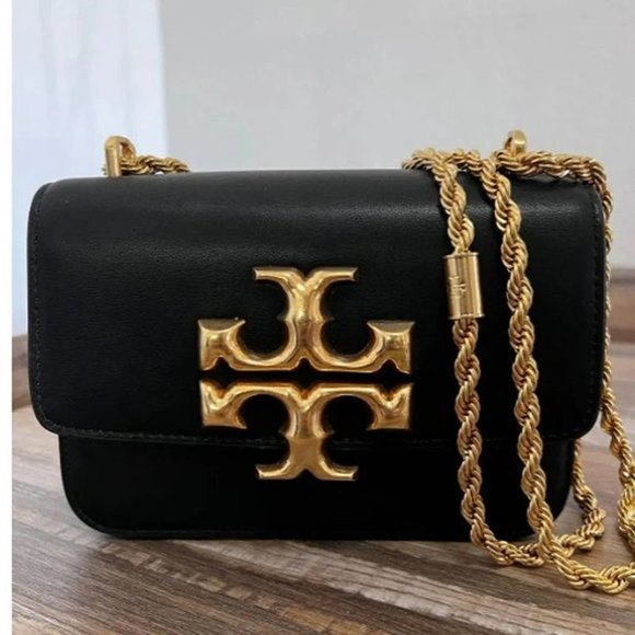 Tory Burch Eleanor Convertible Shoulder Bag in Black - Picture 1 of 6